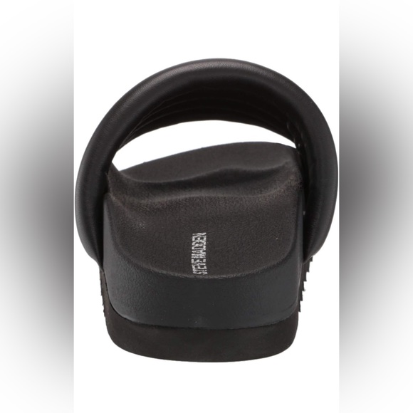 Steve Madden Padded Canny Black Slides sz 8 - Picture 5 of 16